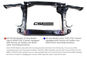 CSF RACE BMW E30 Oil Cooler w/ fittings for OEM style and AN-10 male connections - Img 4