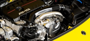 Eventuri Carbon Fiber Turbo Inlet Mercedes A35 CLA35 GLA35 GLB35 AMG - Img 8
