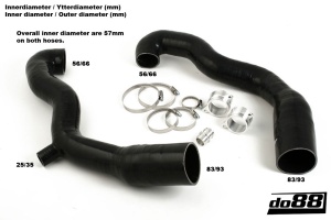 Intake hoses Porsche 997TT GT2 2007-09 Black - Img 5