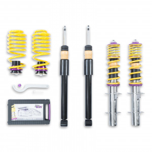 KW Coilover suspension V2 inox VW Golf MK 4 VR5 2.3i (170 Hp) - Img 1