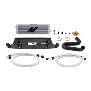 Mishimoto 18-23 Ford Mustang GT Oil Cooler Kit, Silver, Thermostatic
