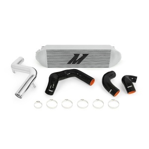 Mishimoto Ford Focus ST Intercooler Kit, 2013-2018, Silver w/ Polished Pipes - Img 1