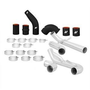 Mishimoto Mitsubishi Lancer Evolution VII/VIII/IX Intercooler Pipe Kit, 2001-2007, Black Hoses - Img 2