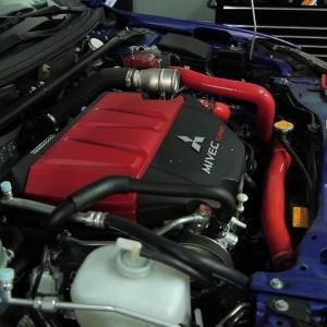 Mishimoto Mitsubishi Lancer Evolution X Silicone Radiator Hose Kit, 2008-2015, Red - Img 3