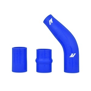 Mishimoto Mitsubishi Lancer Evolution X Upper Intercooler Pipe Kit, 2008-2015, Blue Hoses - Img 2