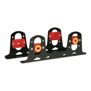 OMP HC0-0830 Seat Brackets 6 mm, Aluminium, Black