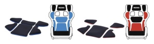 RECARO 7221389.A15 Pad-Kit S for P 1300 GT Bottom part blue (set of 6, without seat cushion) - Img 2
