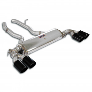 Supersprint Rear exhaust "Gun Metal Grey" Right OO100 - Left OO100 with valve
