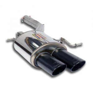 Supersprint Rear exhaust Left 100x75 "Gun Metal Grey"