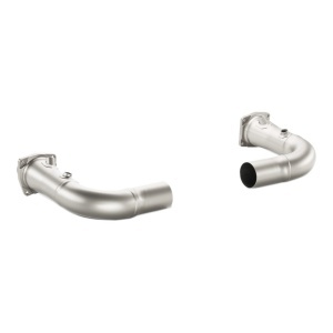 AKRAPOVIC L-PO991T/2 Link Pipe Set w/o Cat (Titanium) for PORSCHE 911 Turbo / Turbo S (991) 2014-2015 W/O Approval