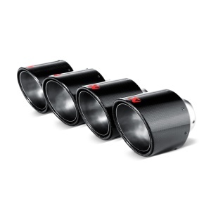 AKRAPOVIC TP-NIR35C Tail Pipe Set (Carbon, Dia 125 mm) for NISSAN GT-R (R35) / CHEVROLET Corvette ZO6/ZR1 (C6)