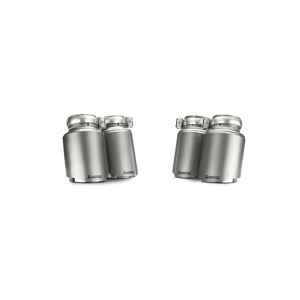 AKRAPOVIC TP-T/S/8 Tail Pipe Set (Titanium) for BMW M3 (F80) / М4 (F82 / F83) ECE Type Approval - Img 2
