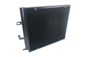 CSF RACE BMW F3X/F2X B58/B48 Triple-Pass Heat Exchanger w/ Rock Guard - Black