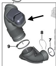 FTP F2X F3X B48 intake pipe ( inlet pipe) - Img 7