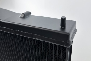 R33 Skyline GT-R/GTS & R34 GT-T Full Billet Aluminum Radiator - Black - Img 6