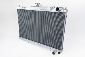 R33 Skyline GT-R/GTS & R34 GT-T High-Performance All-Aluminum Radiator - Silver - Img 2