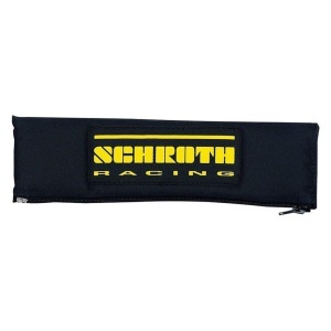 SCHROTH 00209 Shoulder Pads 3“ (76 mm), Black with Yellow Logo, 2pcs