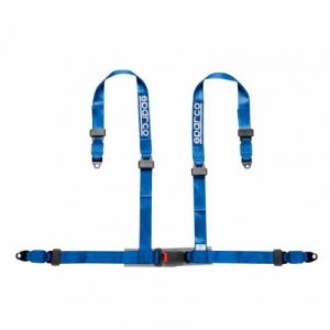 SPARCO 04604BV1AZ Harness belts CLUB H-4, 4 points, 2", ECE, bolts, blue