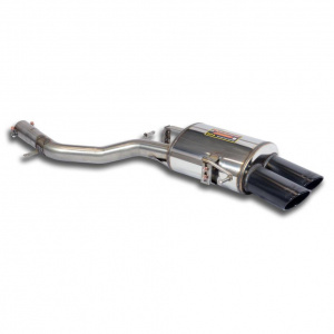 Supersprint Rear exhaust Right 100x75 "Gun Metal Grey"