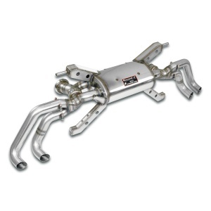 Supersprint Rear exhaust with valves Right - Left 4 exits(Deletes the stock, main catalytics - fits to the stock endpipes)-13,0 Kg 350854