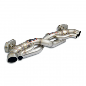 Supersprint Rear pipe kit Right - Left with valves(Muffler delete) 861014