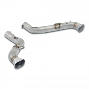 Supersprint Rear pipe Right - Left(Muffler delete)For OEM diffusor 722314