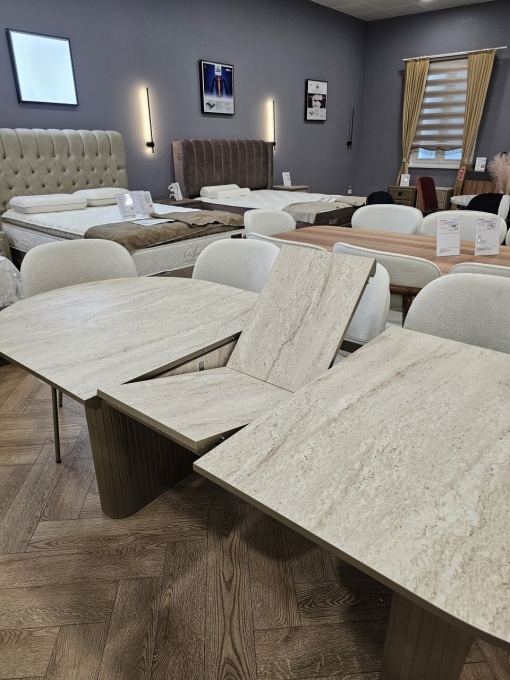 Masa YESIL,extensibila,MDF tip granit