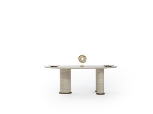 Set de Masa de Dining, de lux, LILYUM +6 scaune - Img 6