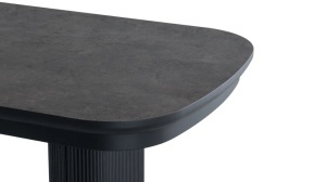 Masa extensibila, ASIA, L 200 > 500 cm x l 103 cm, HPL NEGRU - Img 5