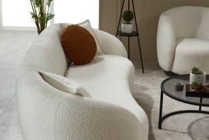 canapea 3 locuri curbata gusto buzau raspberry home