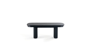 Masa extensibila, ASIA, L 200 > 500 cm x l 103 cm, HPL NEGRU - Img 2