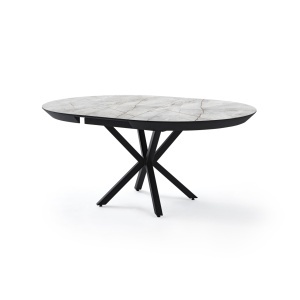 Masa extensibila rotunda moderna STAR buzau raspberry home