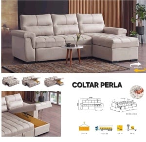 Coltar extensibil PERLA tip pat matrimonial - Img 1