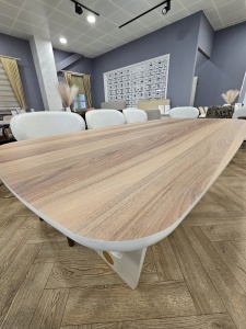 Masa CEVIZ, fixa ,MDF cu furnir lemn natur - Img 4