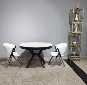 Masa de calitate superioară rotunda diametru 120 cm, Capi, Buzau Raspberry Home 