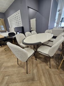 set masa fixa dubai cu scaune vedere laterala buzau raspberry home