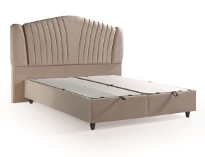 pat modern cu lada de depozitare comfort crem buzau raspberry home