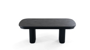 Masa extensibila, ASIA, L 200 > 500 cm x l 103 cm, HPL NEGRU - Img 3