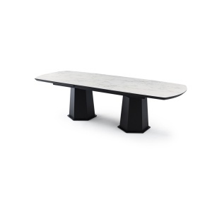 Blat alb marmorat masa extensibila lizbon buzau raspberry home