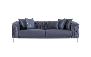 Canapea 3 locuri extensibila moderna material jaquart dlc buzau raspberry home