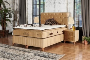 Set Pat tapitat cu saltea inclusa Fluffy camel - Img 1