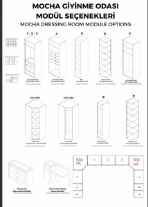 Dressing/Dulap modular de lux, MOCHA - Img 12
