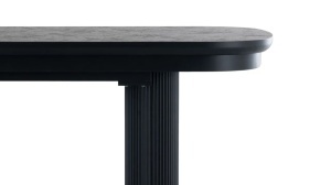 Masa extensibila, ASIA, L 200 > 500 cm x l 103 cm, HPL NEGRU - Img 4