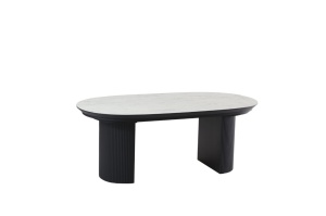 MASA EXTENSIBILA HDF CADRU NEGRU BLAT SUPER LUCIOS ALB COMO BUZAU RASPBERRY HOME MESE DE CALIATE