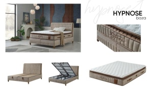 Pat tapitat HYPNOSE cu somiera inclusa - Img 1
