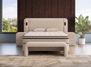 SET PAT TAPITAT CU LADA DE DEPOZITARE SI SALTEA PRIEMIUM ONIX BUZAU RASPBERRY HOME MOBILA DE CALITATE