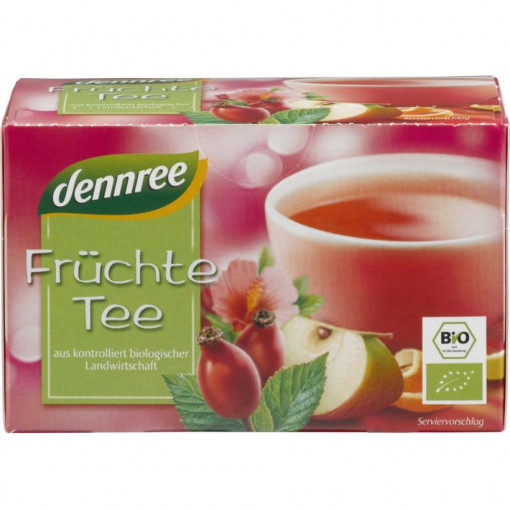Ceai bio de fructe, Dennree, 40g