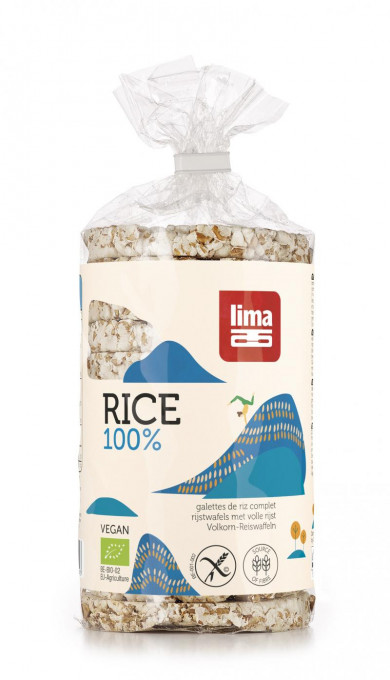 Rondele de orez expandat cu sare LIMA eco 100g Lima