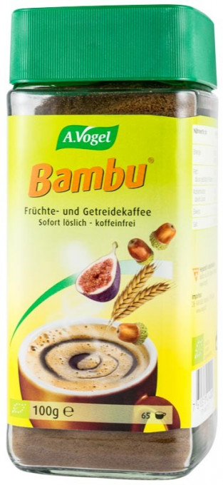 Bautura instant bio din fructe si cereale, inlocuitor de cafea, 100 g, Pentru 65 portii Bambu