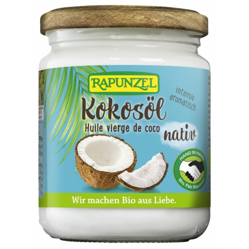 Ulei de cocos bio virgin, Rapunzel, 200g